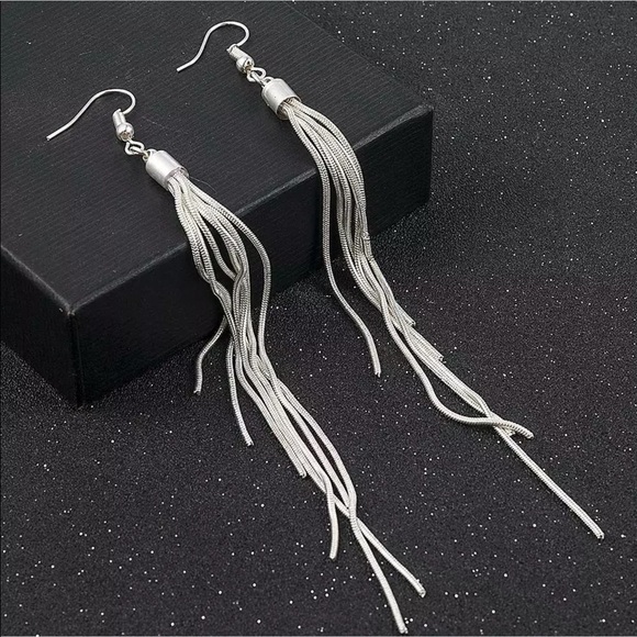 Sterling silver dangle earrings - Picture 2 of 5